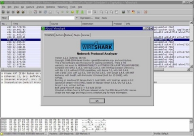 Wireshark 1.2.0。