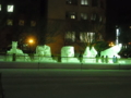 市民雪像の一部