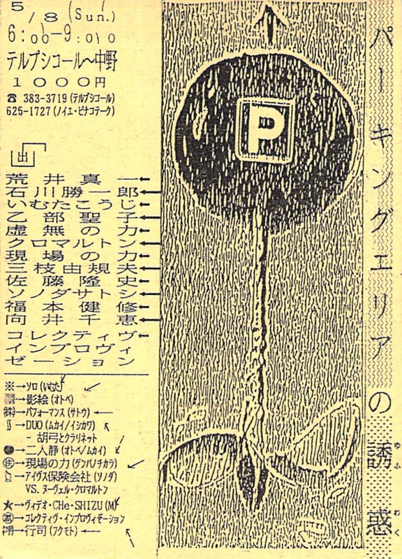 1988年5月8日 パーキングエリアの誘惑,　中野テルプシコール