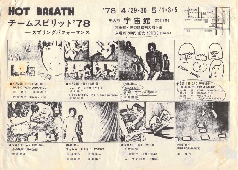 1978年4月29,30, 5月1,3,5日 HOT BREATH “チームスピリット’78”