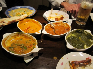 船橋本町通りのインド料理「チャド」のカレー