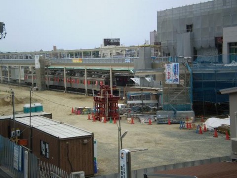 「新」新豊橋駅周辺の 工事の 状況