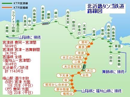 北近畿タンゴ鉄道 路線図