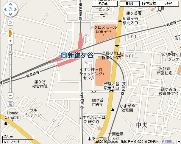 新鎌ヶ谷 周辺 地図