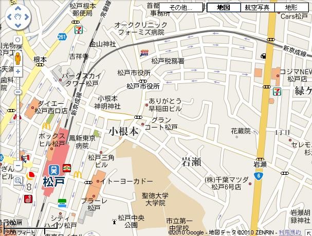 松戸 周辺 地図