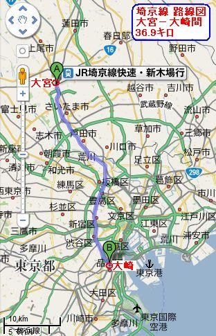 埼京線 路線図