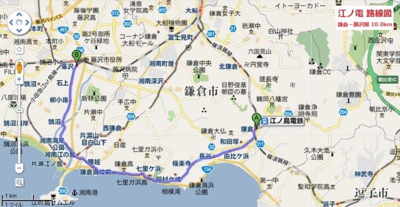 江ノ電 路線図