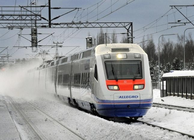 サンクトペテルブルグ−ヘルシンキ間 高速 列車 アレグロ 01 （ＡＦＰ）