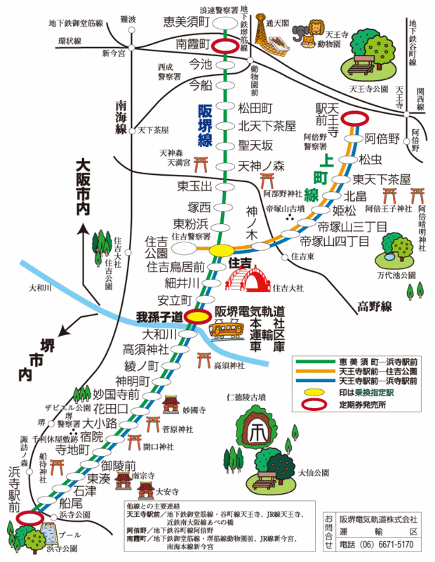 阪堺電車 路線図