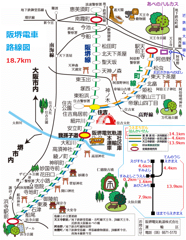 阪堺電車 路線図