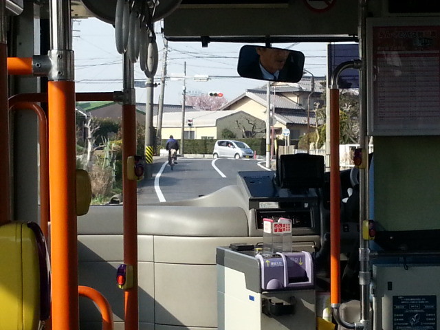20140317 08.45.22 あんくるバス桜井線－藤井東バス停到着