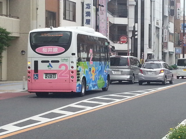 2014-09-04 08.12.05 御幸本町交差点 - 桜井線バス