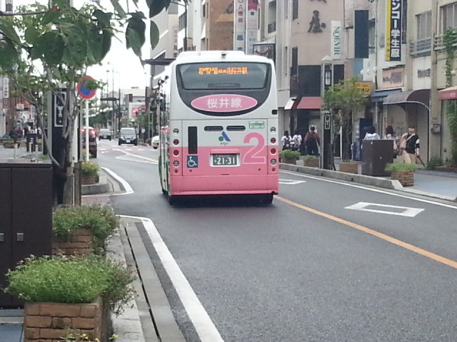 20140905 08.10.49 えきまえどおり - 桜井線バス