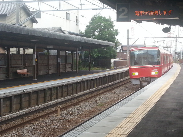 20140905 16.16.16 富士松 - さがり通過電車