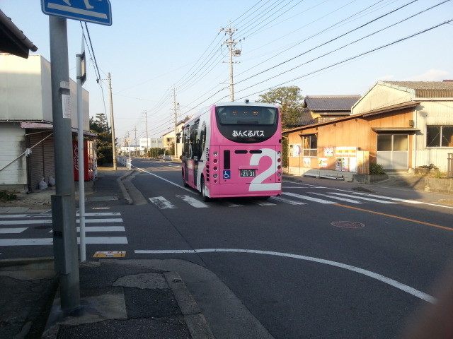 20150104_151941 古井北バス停をさる桜井線バス