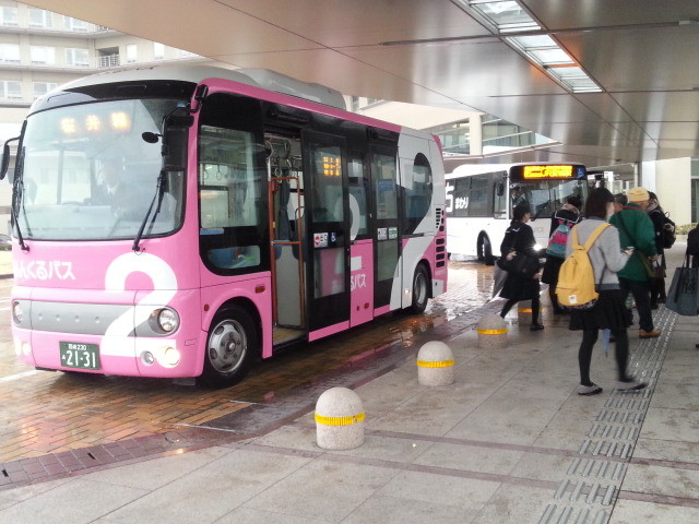 20150226_074431 更生病院 - 桜井線バス