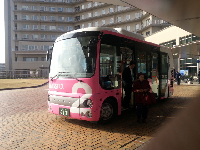 20150331_074242 更生病院 - 桜井線バス