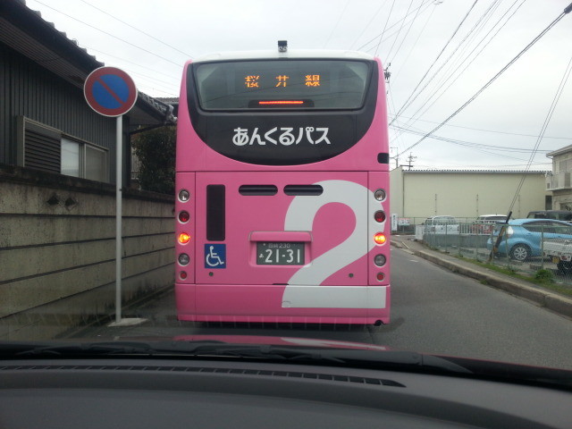 20150402_073802 古井ふみきりすぎ - 桜井線バス