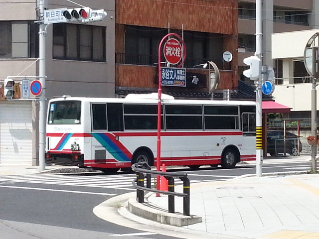 20150728_124137 朝日町西交差点 - 名鉄バス