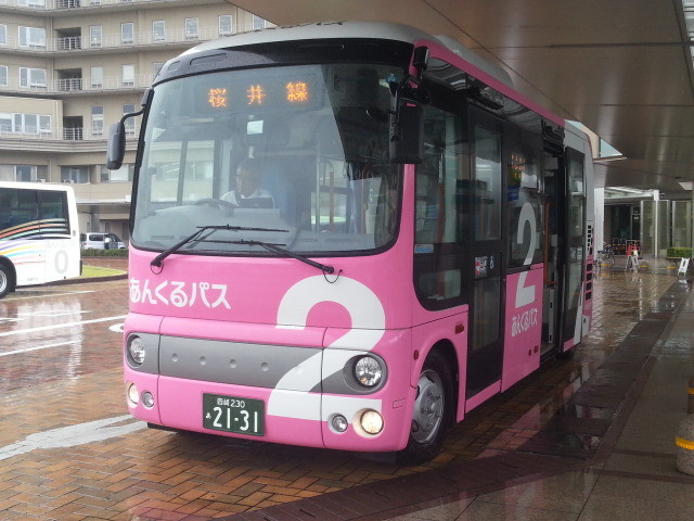 20150817_074354 更生病院 - 桜井線バス