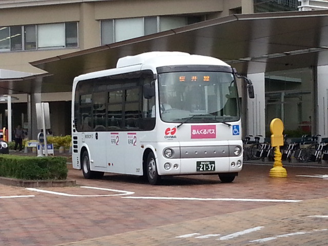 20150828_074328 更生病院 - 桜井線バス