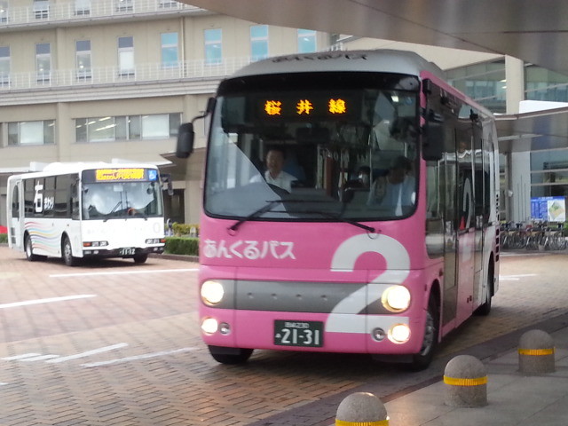 20150907_074339 更生病院 - 桜井線バス