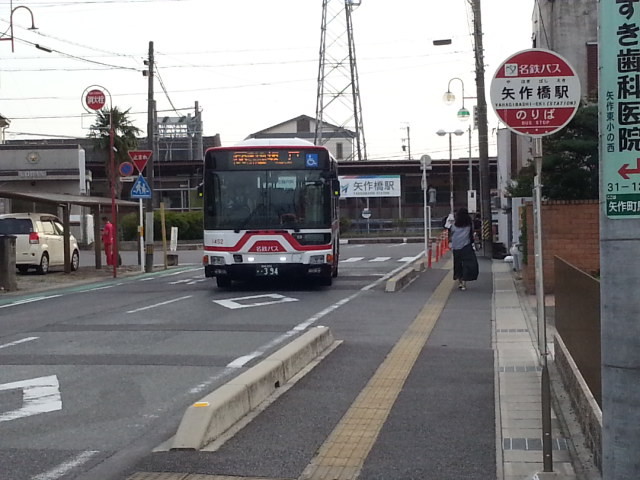 20160917_165343 矢作橋駅バス停 - 名鉄バス
