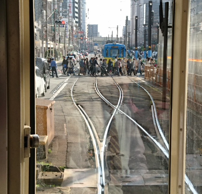 2016.11.12 阪堺電車 (2) 天王寺駅前しゅっぱつ