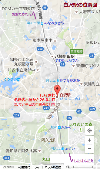 白沢駅の位置図（あきひこ）