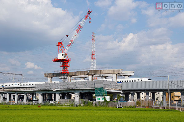 「貨物新幹線計画」の遺構（2016年7月、恵知仁さんさつえい）