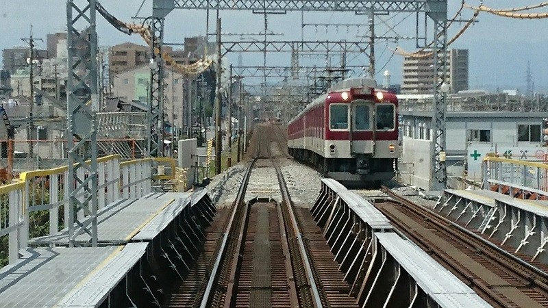 2017.4.25 近鉄 (16) 松阪いき急行 - 日光川（標準車） 800-450