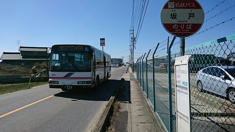 2018.3.6 坂戸 (31) 坂戸バス停 - 名鉄バス 800-450