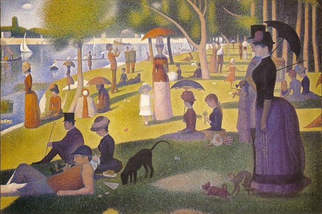 Georges Seurat, Un dimanche après-midi à l’Île de la Grande Jatte (1884-6)