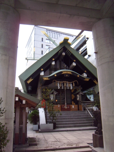 築土神社　拝殿