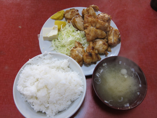 トリカラアゲ定食(500円)
