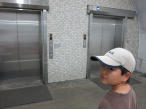 袋田の滝のエレベーター