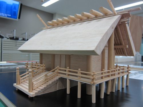 伊勢神宮外宮の建築模型