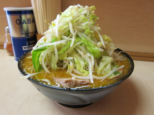 味噌ラーメン(750円)ニンニク＋自動野菜