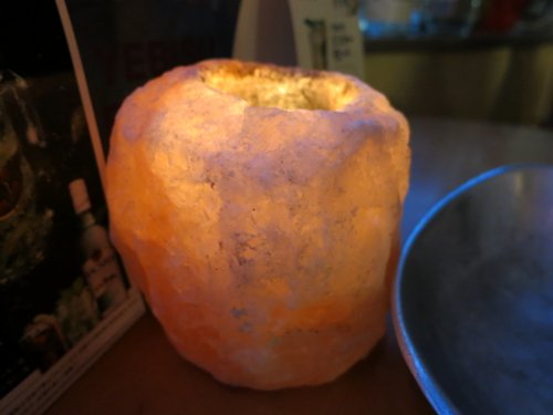 岩塩のランプ