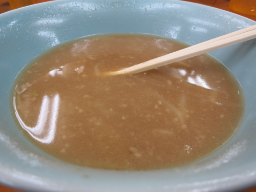 白濁したスープ