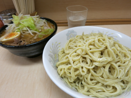 つけ麺(750円)ヒヤモリ＋自動ヤサイ