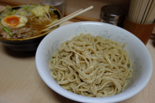 つけ麺(750円)ヒヤモリ・自動ヤサイ