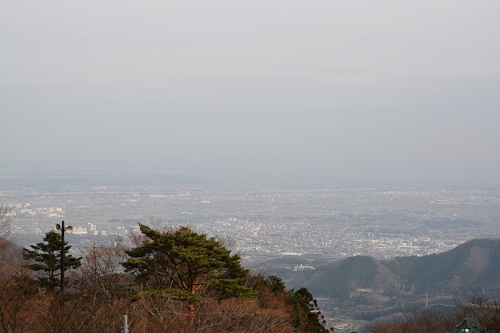 大山阿夫利神社下社からの景色