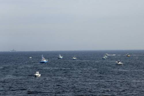 漁船の群れ