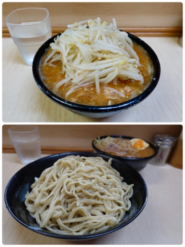 みそ付け麺(800円)ヒヤモリ自動ヤサイ