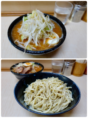 みそ付け麺(800円)ヒヤモリ・自動ヤサイ