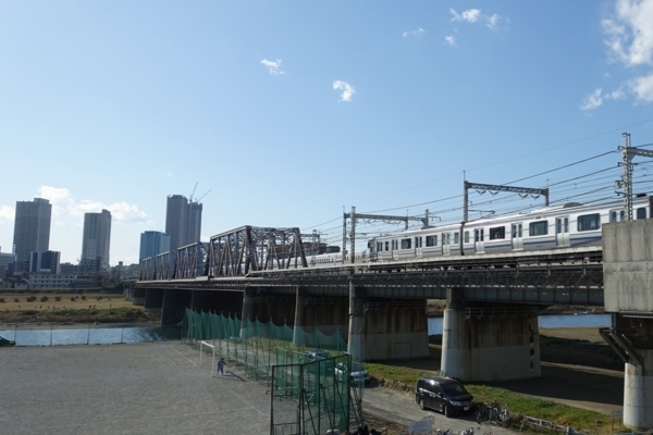 東海道新幹線・横須賀線の鉄橋