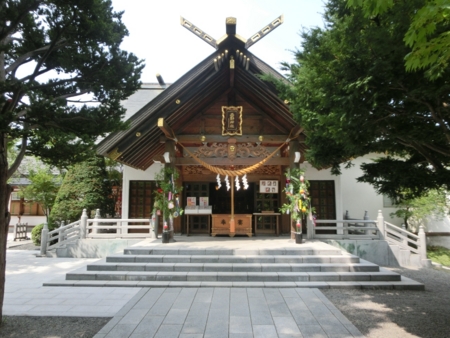 西野神社拝殿（七夕仕様）