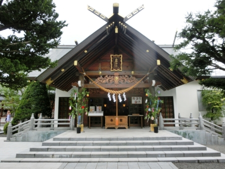 西野神社拝殿（七夕仕様）