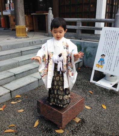 七五三詣の碁盤（西野神社）